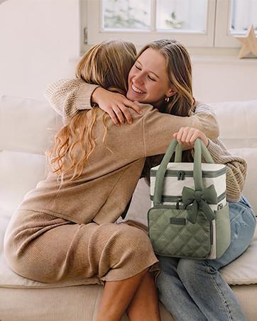 LOVEVOOK Insulated Lunch Bag Women,Expandable Double Deck Adult Lunch Box Women with Cup Holder,Bow Quilted Puffer Lunch Tote,Large Leakproof Collapsible Cooler Bag for Work College Picnic Meal Prep LOVEVOOK Insulated Lunch Bag Women,Expandable Double Deck Adult Lunch Box Women with Cup Holder,Bow Quilted Puffer Lunch Tote,Large Leakproof Collapsible Cooler Bag for Work College Picnic Meal Prep