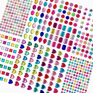 586 count Jewels Stickers  Stickers Rhinestone for Crafts Sticker  Self Adhesive Bling Jewels