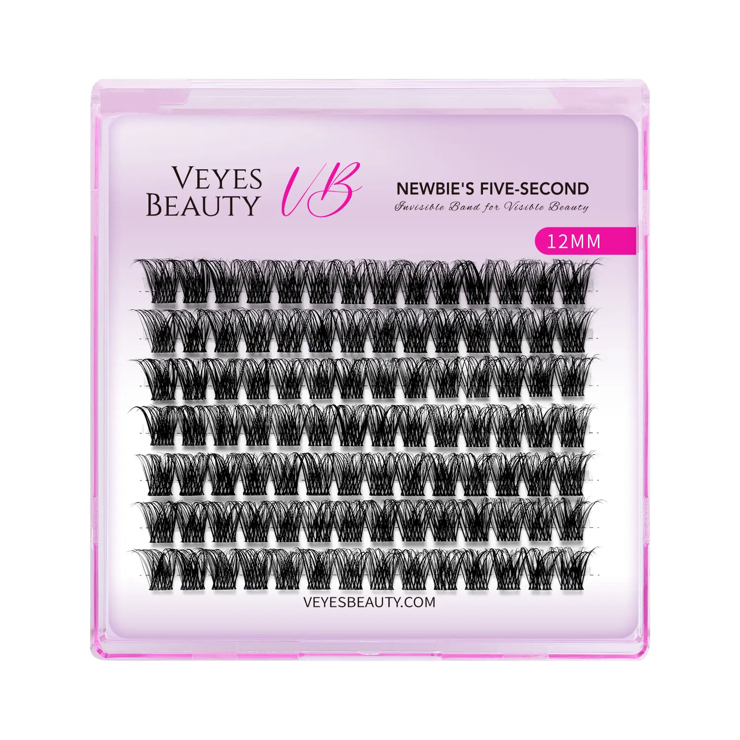 VEYESBEAUTY BOLDeye Lash Clusters, Single Length Wispy Thick Dramatic Lashes, Lightweight & Soft Toxin-Free Synthetic Extensions with Invisible Band, Cosmetic, Lash Extension Alternative