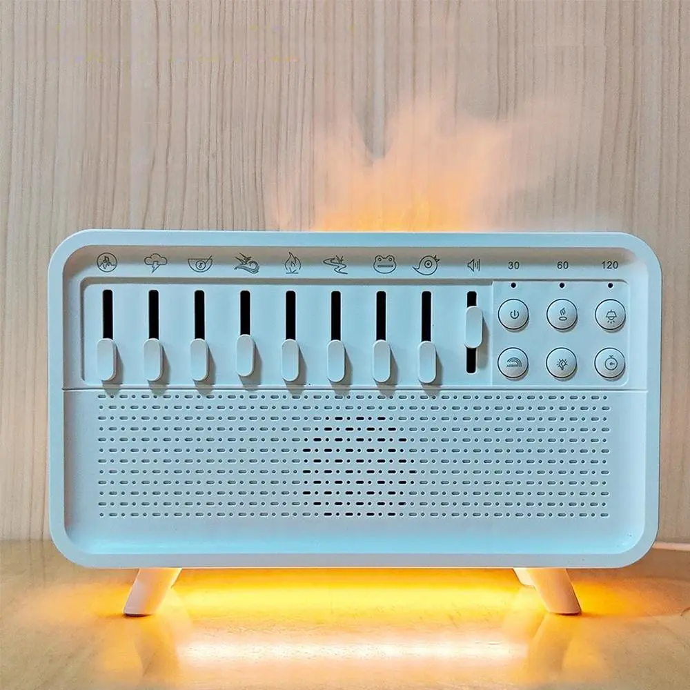 Noise Sleep Machine, Dual Function Aromatherapy USB Powered Humidifier and Night Light for Better Sleep, Relaxation and Serenity at Home