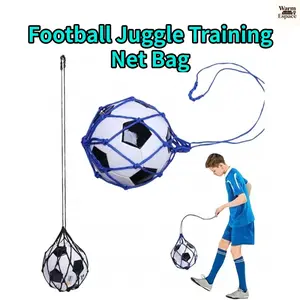 Soccer Juggle Training Net Bag | Football Control Trainer | Kids Kick Return Belt