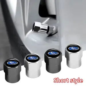 Subaru Car Tire Valve Cap, Rubber Style Tire Decoration, Ring Lock Suitable for Subaru Models, Car Parts, Automotive Accessories