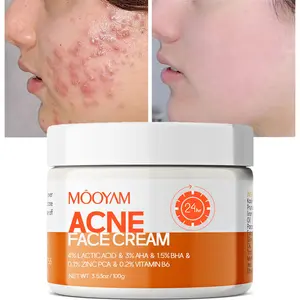 MOOYAM Acne Scar Treatment Cream 50ml with Centella & Snail Repair for Post-Acne Marks Removal - Fragrance Free, Paraben Free, Salicylic Acid, AHA, BHA, Zinc Pac, Lactic Acid, Vitamin B6 for Sensitive Skin Care Natural Aloe Tea Tree non-irritating facial