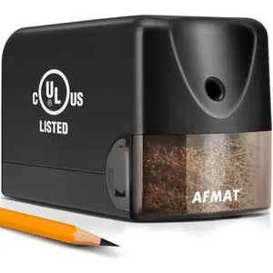 Electric Pencil Sharpener, Heavy Duty for Classroom, Fits 6.5-8mm No.2/Colored Pencils, UL Listed, 10,000+ Sharpenings, for Home Office School PS13
