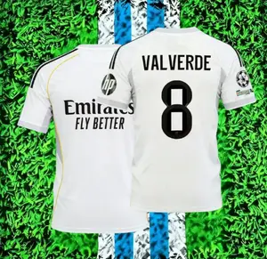 25-26 home white VALVERDE No. 8 cool short-sleeved jersey