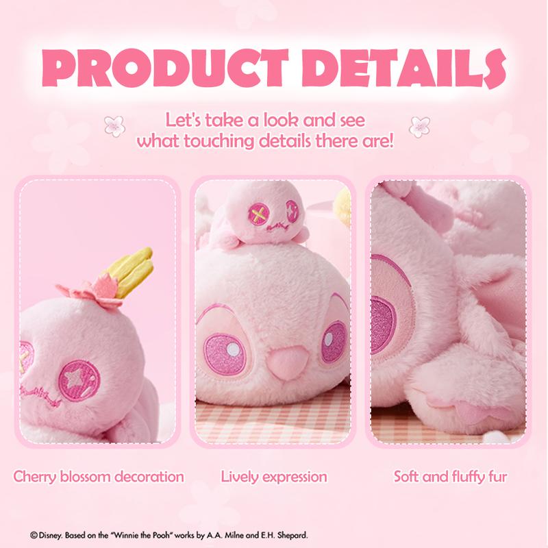 Disney Stitch Sakura Season Plush Toy,Adorable Anime Figure for Easter, Birthday Gifts, Easter Basket Stuffers, Valentine's Day Gift for Her/Him, Kids, Fans,Christmas Gifts(1pc)