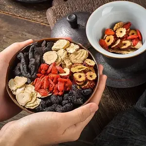 Herbal Liver Support Tea – Ginseng, Red Dates, Goji & Yam – Natural Cleansing Formula for Energy & Skin Glow (20 Bags)