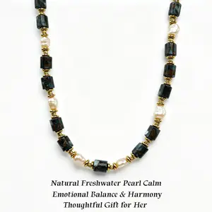 NYG. Our store only sells natural material jewelry. Moonlight gold bead original designer handmade peacock vintage turquoise necklace—sparkling brilliance with a touch of luxury and elegance, long design, suitable as a gift.