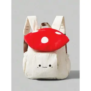 Cute Casual Trendy Three-dimensional Mushroom-Shaped Backpack, Cartoon Niche Exquisite Versatile Backpack, Suitable for Travel, Shopping and Daily Wear
