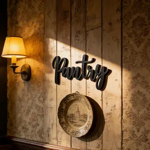 Kitchen Metal Sign, Signage, 1 Count Letter Pattern Wall Art, Wall Decor for Home Living Room Bedroom, Home Decor, Room Decor, No Electricity Required, Hanging