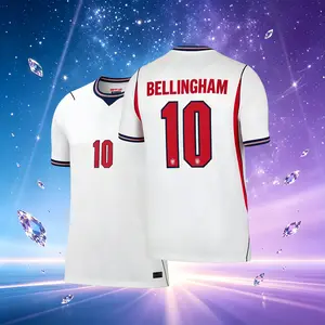 2026 England Home White 10# Bellingham Short Sleeve Soccer Jersey Fans Version