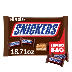 Fun Size Chocolate Bars, 18.71 Oz Jumbo Candy Bag