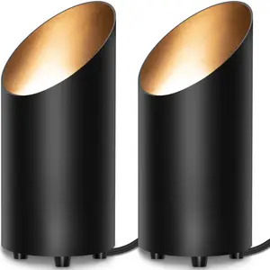 Pack Up Lights Indoor Floor Can Light Uplighting Indoor Spotlight with 3000K GU10 Bulb Accent Lighting Spot Lights Indoor for Home Plant Picture, UL Listed 5.9 FT Plug Cord & Foot Switch