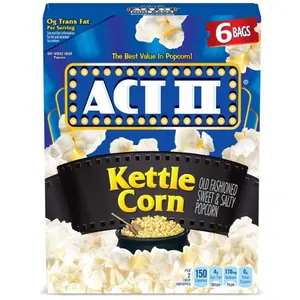 Kettle Corn Microwave Popcorn, 2.75 oz., 6-Count (Pack of 6)