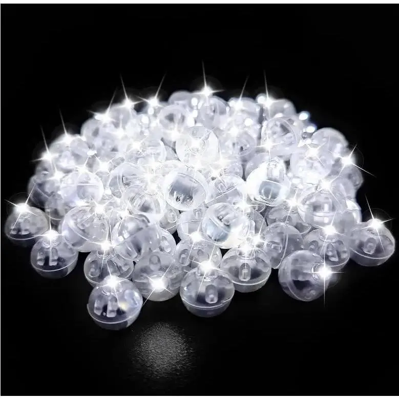200pcs Mini Led Ballon Lights Long Standby Time Waterproof Light Round Ball Lamp For Latex Balloon Paper Lantern Party Wedding Festival Christmas Decorative(white)