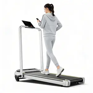 Compact Walking Pad for Home Workout, Under Desk Treadmill Portable and Quiet, Space Saving Cardio Machine for Apartment, Walking, Jogging & Weight Loss easy mobility indoor mini exercise equipment