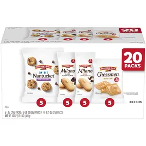 Cookies Variety Pack, Snack Packs, 20 Pk
