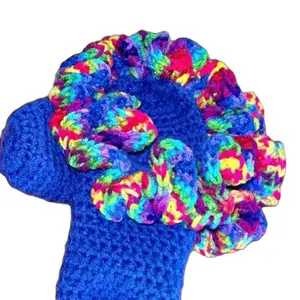 Crochet ruffle socks