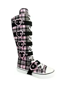 RAWR XD HEARTS - PINK PLAID
