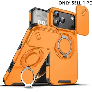 Shockproof Heavy Duty Hard Protective Phone Case with Stand Suitable for 17 Pro Max,17 Pro,17,17 Air, Smartphone Accessories
