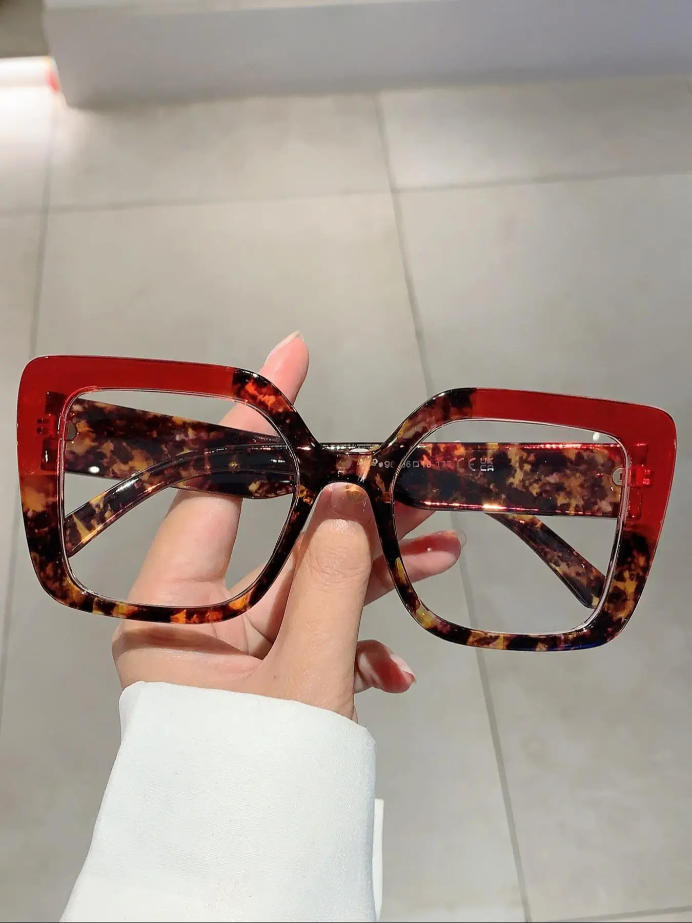 Simple Square Frame Eyeglasses for Women & Men As Valentine's Day Gift, 2024 Trendy Hot Fashion Eyeglasses for Work, Daily Clothing Decor, Vintage Eye