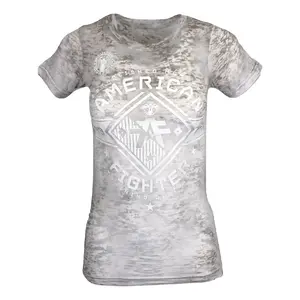 AMERICAN FIGHTER Women's T-Shirt MASSACHUSETTS Athletic Black MMA