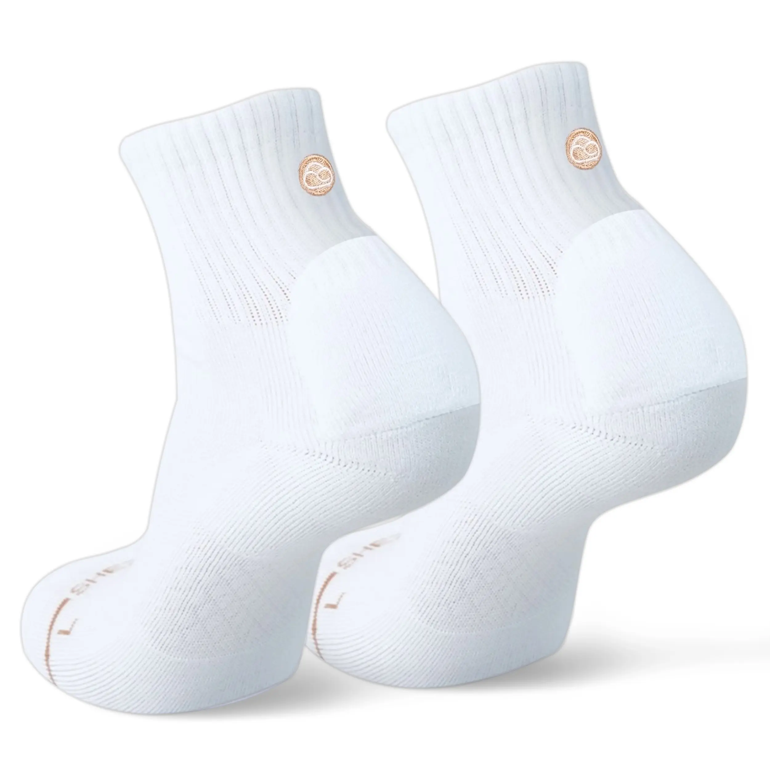 SHEZZA Anti-Blister Heel Padded Quarter Socks - Foam Cushion Comfortable Unisex for Boots, Sambas, Loafers & Running Sneakers - Womenswear