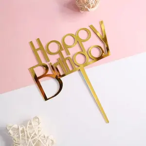 Golden Glitter Cake Decorations 40pcs/set - Premium Birthday Cake Topper with Snowflake Reindeer & Christmas Tree Motifs for Party Decoration & Festive Celebrations