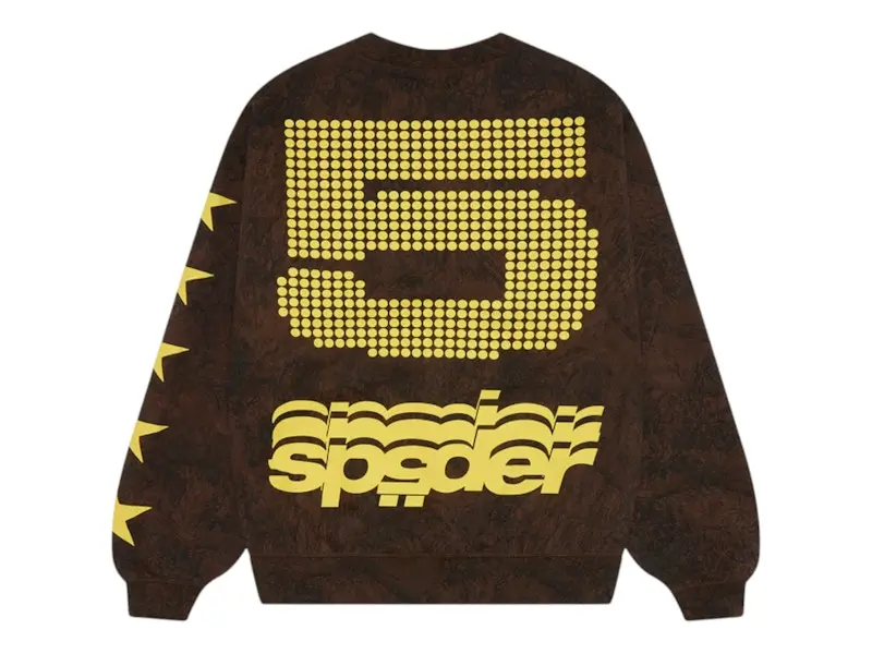 Sp5der 5 Crewneck Sweatshirt Brown (men) by StockX