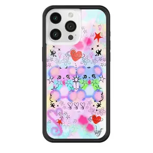 Wildflower Cases - Cotton Candy Teddies, Limited Edition iPhone Case | Accessories Durable Protection Funky Playful Bears Trendy Protective Rubber