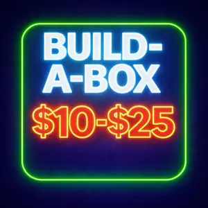 Live 3D Printed Build A Box. Fully Customizable Box with Bookshelf Decor, Fidgets, Sports Accessories. Mix, Match & Customize your own box
