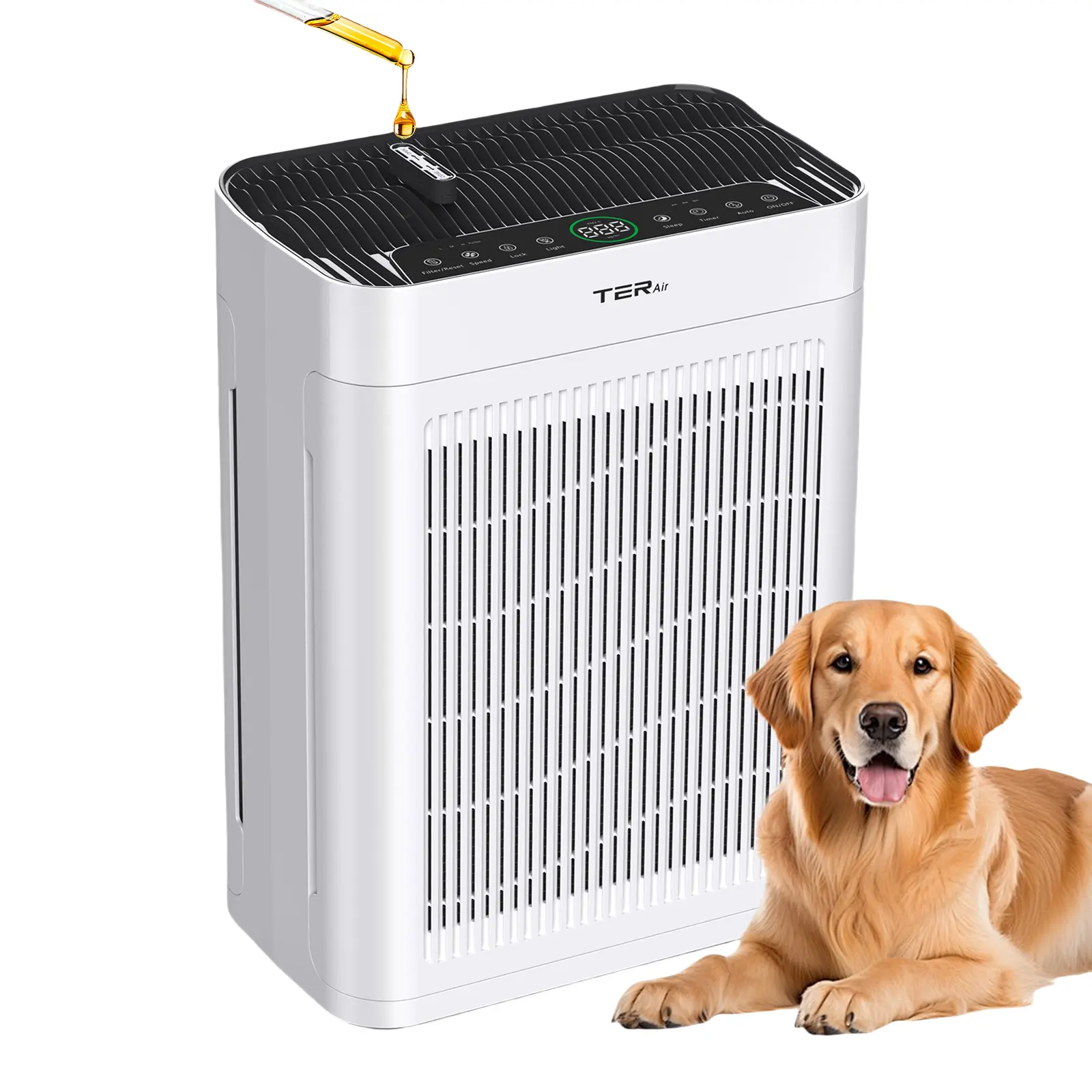 Air Purifiers for Home Large Room Up to 3000 Sq Ft with PM2..5 display, Washable Filters, Dual-Sided Air Intake, 22dB Quiet Air Cleaner for Bedroom, Pets, Dust, Smoke, Pollen