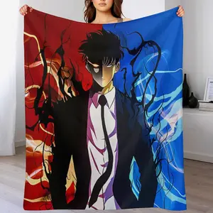Anime Solo Leveling Blanket| Premium Flannel | Ultra-Soft Cozy Feel  | Machine Washable No Shrink, No Pilling | Luxury Home Essential