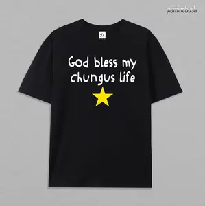 God Bless My Chungus Life Tshirt, 100% Cotton Funny Meme Shirt