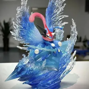 Bkm Pokemon  Anime Periphery Doll Ornament Greninja Butterfly Changes Ash Ketchum Version Gk Pvc Model Statue Children Toy Gifts