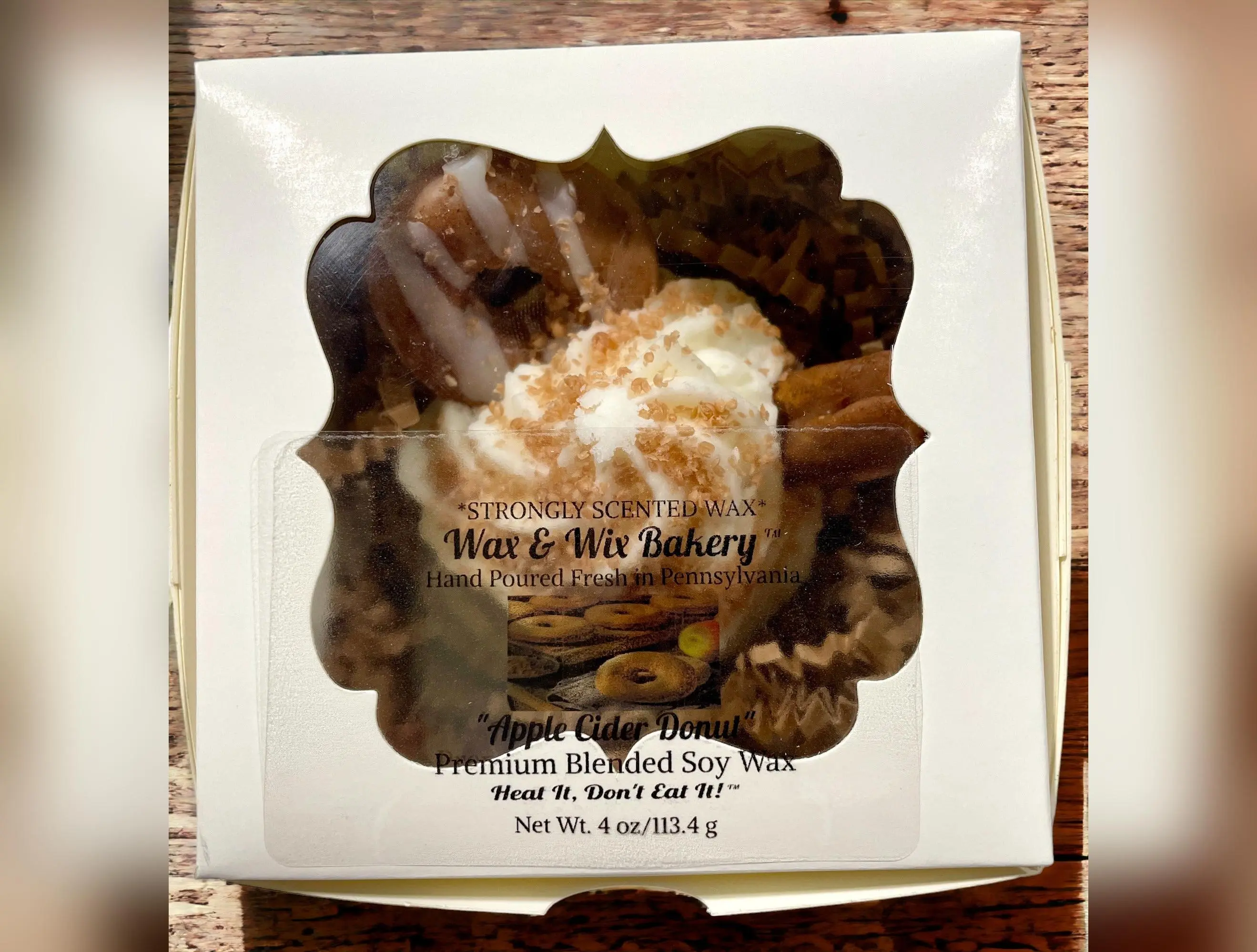 Apple Cider Donut Wax Melt. Jumbo Wax Melt. Soy Wax Melts. Cupcake Wax Melt. Strongly Scented Wax Melts/Wax Tarts for Wax Warmers. 4 oz. 1 Large Cupcake.