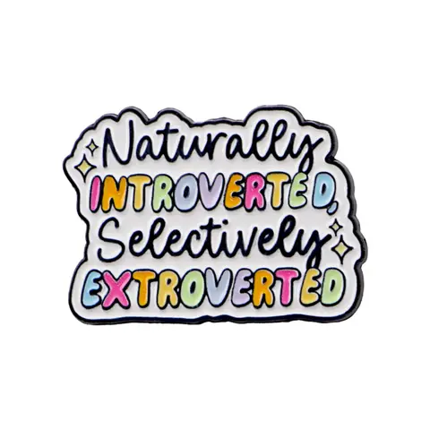 Colorful Fashion Slogan Brooch Pin, Zinc Alloy Cartoon Fun Quote Design Decorative Badge, Creative Letter Jewelry Gift for Friends Colleagues, Badge Decoration, Pin Included