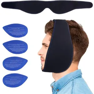 Wisdom Teeth Ice Pack Head Wrap for Face Oral Surgery, FSA or HSA Eligible Jaw Ice Pack for Face with 4 Hot Cold Gel Pack for TMJ, Tooth Extraction, Tonsillectomy Recovery Daily