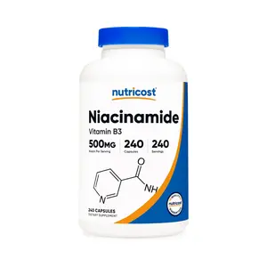 Nutricost Niacinamide (Vitamin B3) 500mg, 240 Capsules - Non-GMO, Gluten Free, Flush Free Vitamin B3