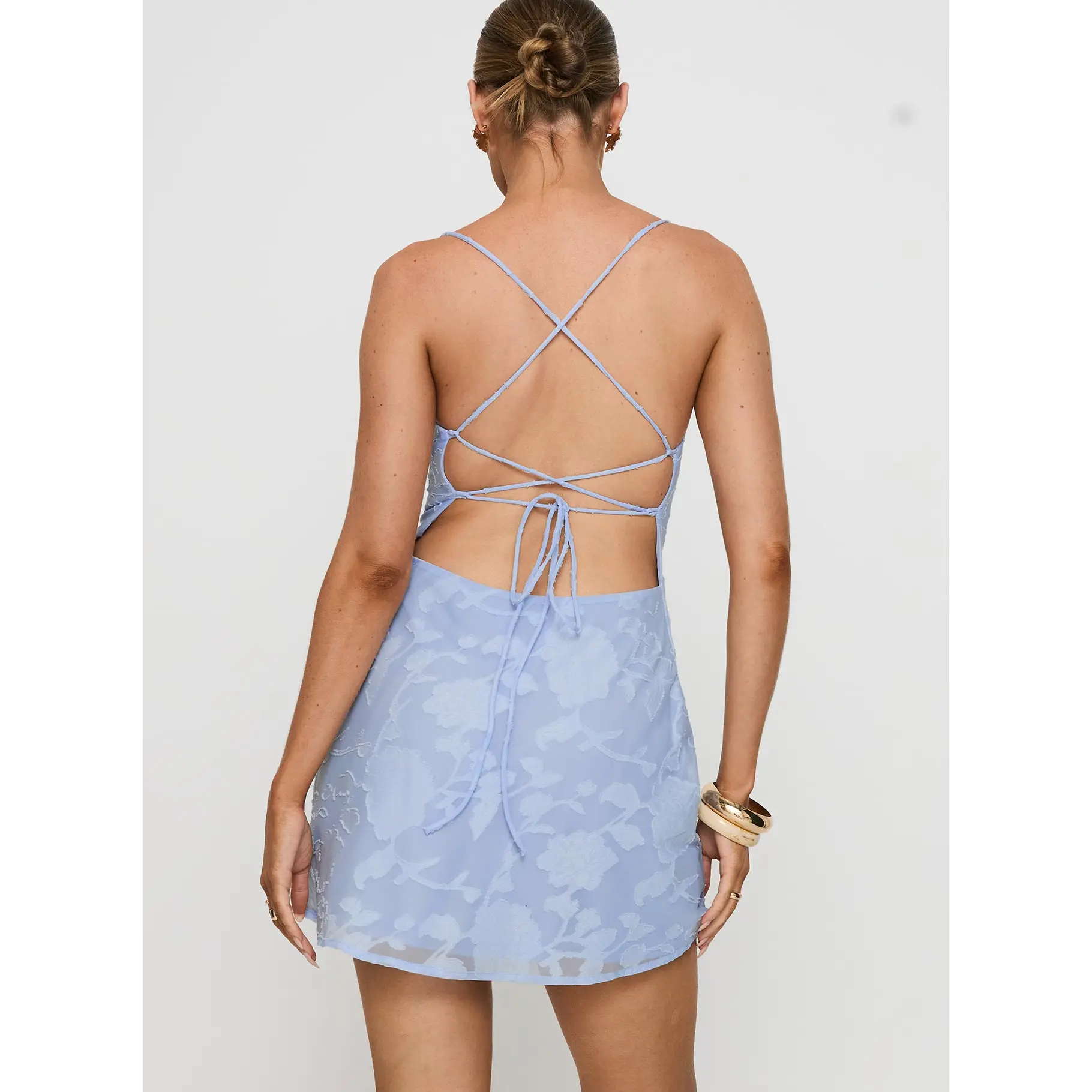 celena mini dress light blue Burnout Elevate your wardrobe with