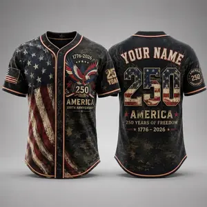 USA 250th Anniversary BaseballJersey,USA Jersey,1776-2026 PatrioticShirt,4 the of July Gift,Freedom Jersey #   TikTokMadeMeBuyIt #   USA250 #   PatrioticEagle #   1776To2026 #   Independence Day #   AmericanPride #   250th Anniversary # Baseball Jersey
