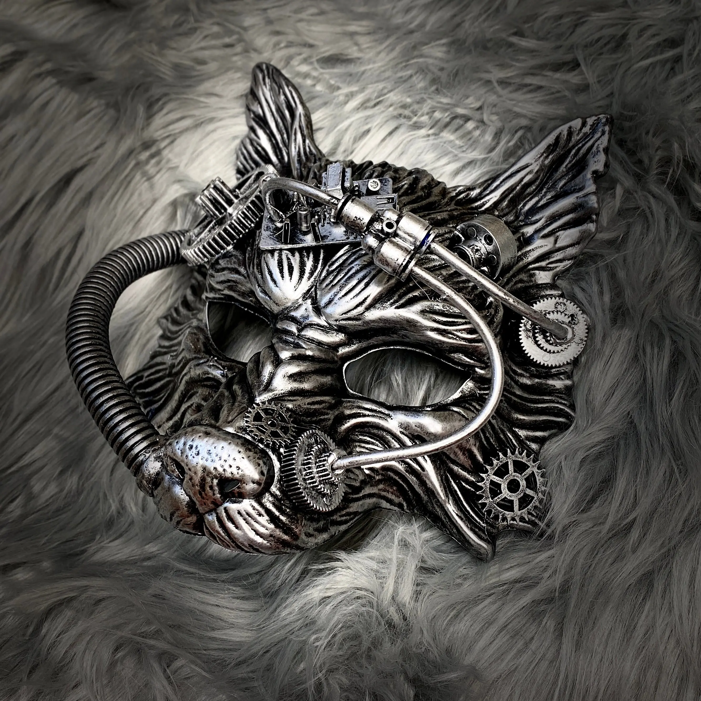 Steampunk Style Scary Devil Wolf Animal Masquerade Masks Halloween Costume Party Mask