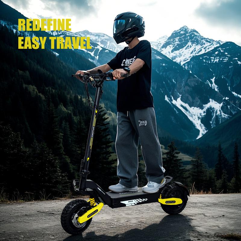 EOEOTWO All Terrain Electric Scooter,1200W Violent Motor,30MPH Fast 20/40Miles Range,3 Seconds Folding,330LBs Load Capacity,Dual Shock Absorption,Foldable Off-Road E-Scooter