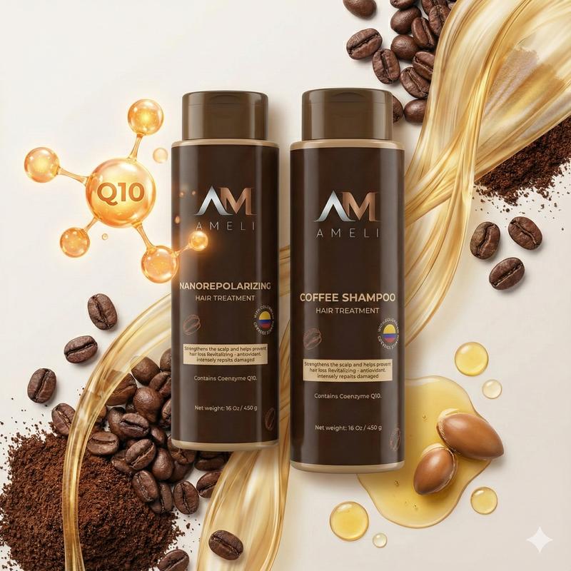 Ameli Nanorepolarizing Hair Treatment with Coenzyme Q10 Botanical Extracts & Hydrolyzed Proteins 16.9 fl oz