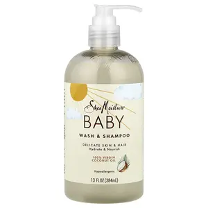 SheaMoisture Baby Wash & Shampoo, 100% Virgin Coconut Oil, 13 fl oz (384 ml) SheaMoisture Baby Wash & Shampoo, 100% Virgin Coconut Oil, 13 fl oz (384 ml)