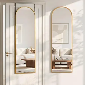 Full Length Over-the-Door  Mirror - Freestanding Wall Mount Leaning  Mirror for Bedroom Living Room Entryway, 48" L x 14" W,