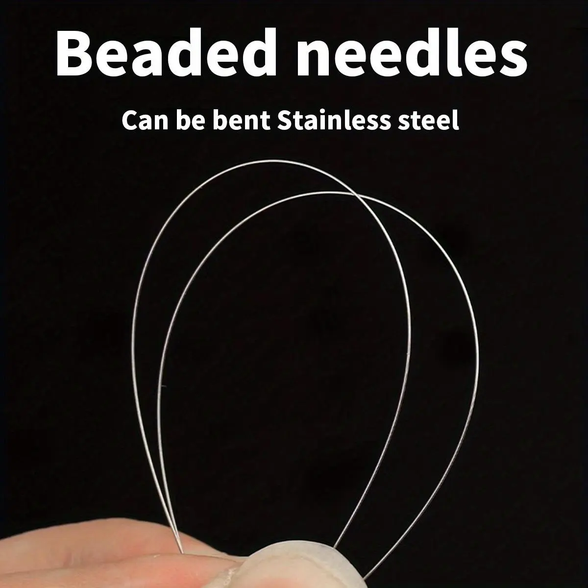 6pcs/set Beaded Needle Pins Open Needles DIY Beads Bracelet Jewelry Tools Necklace Making Supplies Handmade Pins Accessories