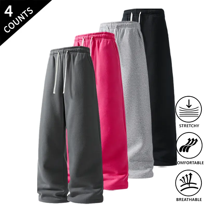 Dark gray + rose red + light gray + black