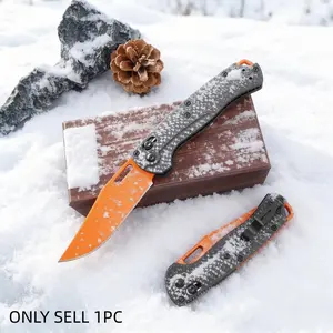 1pc 15535 Carbon Fiber Handle, Durable Edc Tool, Multi-Scene Use, Essential for Camping, Perfect Gift, Long-Lasting Helper