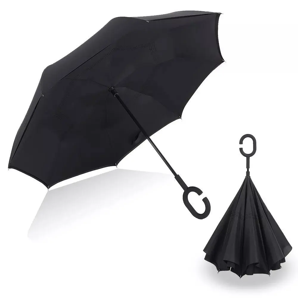 Windproof Double Layer Inverted Umbrella Windproof Double Layer Inverted Umbrella